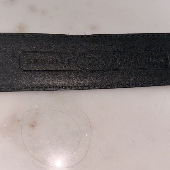 Fossil men’s black leather belt LARGE‎ - Picture 5 of 6